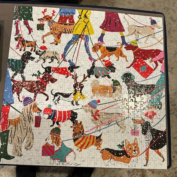 Winter Dogs 500 piece puzzle.  So fun! - Picture 3 of 5